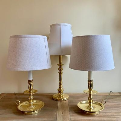 LOT 267 X: Baldwin Brass Lamps & More