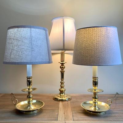 LOT 267 X: Baldwin Brass Lamps & More