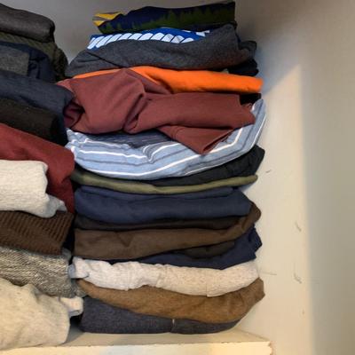 LOT 268 X: Closet Clear Out! Men's Clothing, Shoes, Robes, & More!