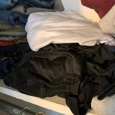 LOT 268 X: Closet Clear Out! Men's Clothing, Shoes, Robes, & More!