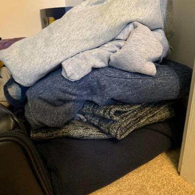 LOT 268 X: Closet Clear Out! Men's Clothing, Shoes, Robes, & More!