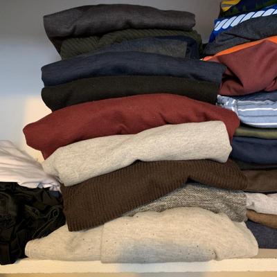 LOT 268 X: Closet Clear Out! Men's Clothing, Shoes, Robes, & More!