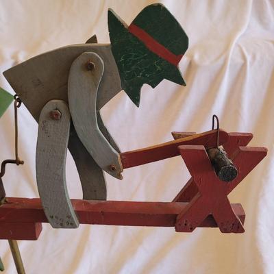 Vintage Whirligig and Farm Truck (BD-EL)