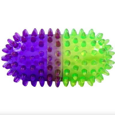 Large Purple/Green fouFIT Pill Spiker Dog Chew Toy