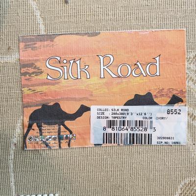 9' x 12.5' Silk Road Floral Area Rug (BD-EL)