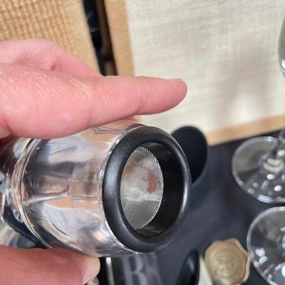 Wine Lovers Lot - Ozeri Wine Opener, Venturi Decanter, Stemware & More (K-SS)
