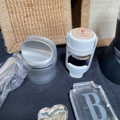 Wine Lovers Lot - Ozeri Wine Opener, Venturi Decanter, Stemware & More (K-SS)