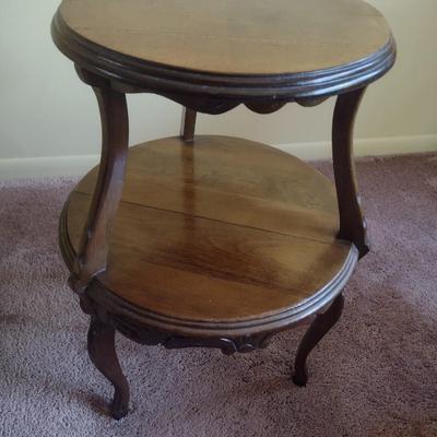 Antique Double Tiered Side Table