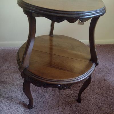 Antique Double Tiered Side Table