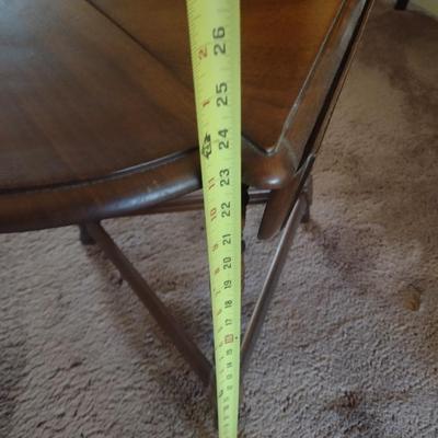 Mid Century Triple Drop Leaf Side Table