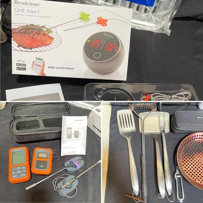 Brookstone Grill Alert W/Box, Therm Pro & More Grilling Necessities (K-SS)
