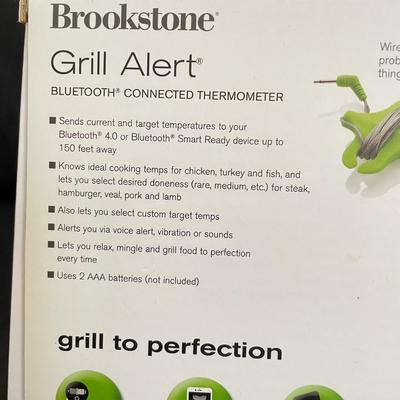 Brookstone Grill Alert W/Box, Therm Pro & More Grilling Necessities (K-SS)