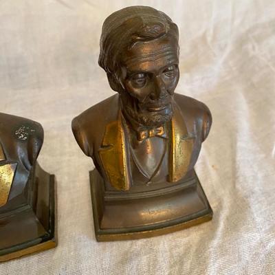 Lincoln bust bookends
