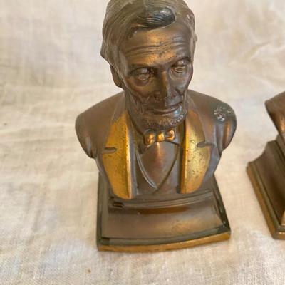 Lincoln bust bookends