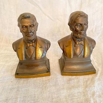 Lincoln bust bookends