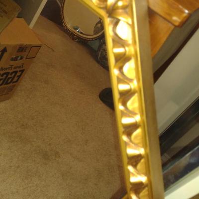 Framed Octagonal Wall Mirror- Approx 31" x 24 3/4"