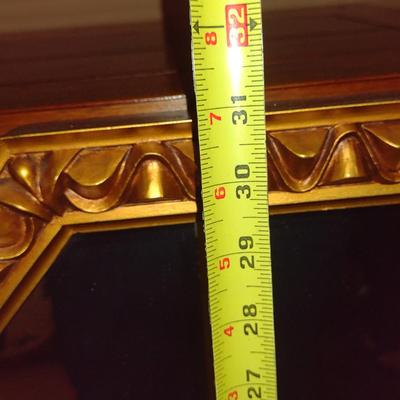 Framed Octagonal Wall Mirror- Approx 31" x 24 3/4"