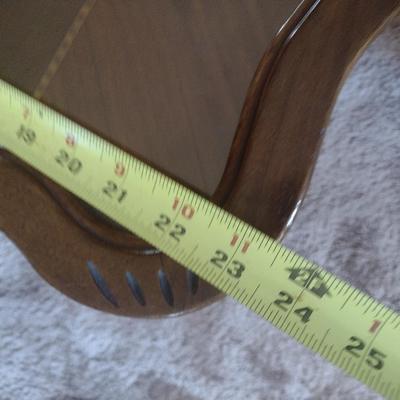 Vintage Walnut Carved Wood Butler Table