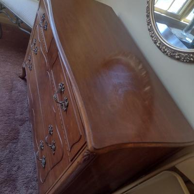 Vintage Irwin Walnut Three Drawer Sideboard