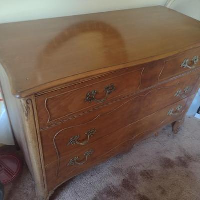 Vintage Irwin Walnut Three Drawer Sideboard