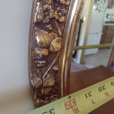 Round Composite Frame Wall Mirror