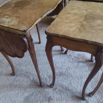 French Provincial Three-Piece Nesting Table Set