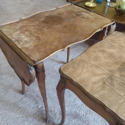 French Provincial Three-Piece Nesting Table Set