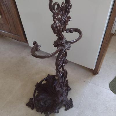Vintage Cast Metal Umbrella Stand