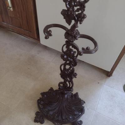 Vintage Cast Metal Umbrella Stand