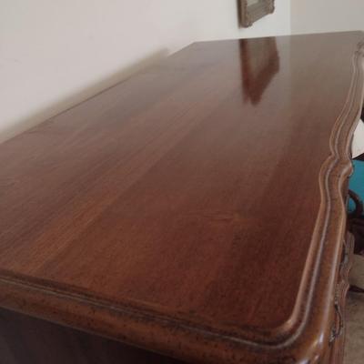 Burlington Wood Finish Tallboy Six Drawer Dresser