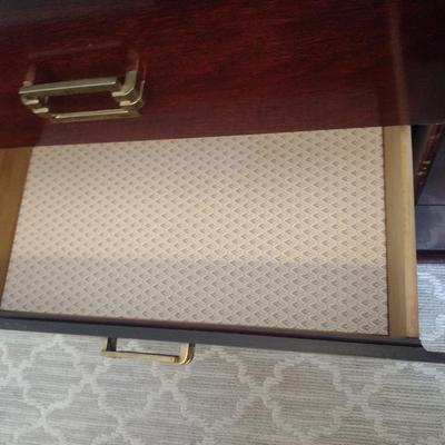 Six Drawer Dresser with Mirror- Approx 54 1/4" Long, 19" Deep, 32" Tall