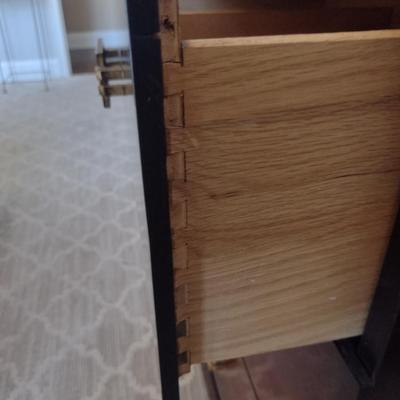 Six Drawer Dresser with Mirror- Approx 54 1/4" Long, 19" Deep, 32" Tall