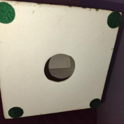 Handmade Ceramic Birdhouse Design Home Decor- Approx 9 1/2" Tall