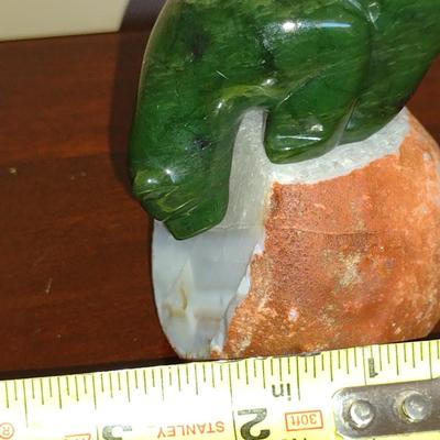 Carved Stone Bear Figurine- Approx 4" Tall