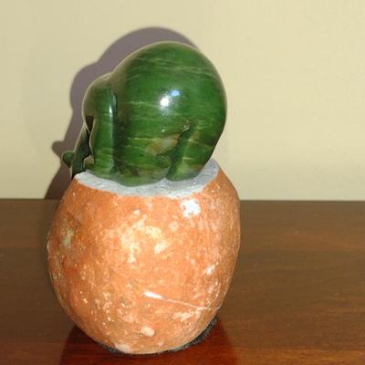 Carved Stone Bear Figurine- Approx 4" Tall