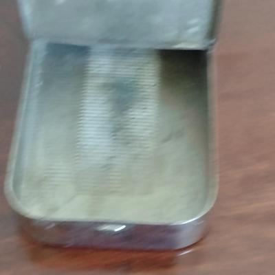 Vintage Metal Advertisement Postage Stamp Case/Match Safe