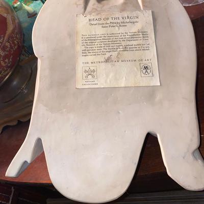 Vintage MMA Michelangelo Pieta Life-Size Madonna Bust