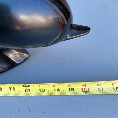 Vintage Blue Mountain Pottery Leaping Dolphin Figurine