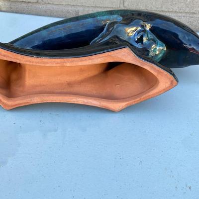 Vintage Blue Mountain Pottery Leaping Dolphin Figurine