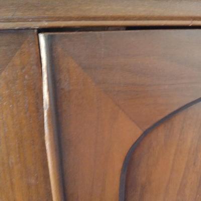 Vintage Mahogany Double Door Wardrobe with Sweater Drawer Feature