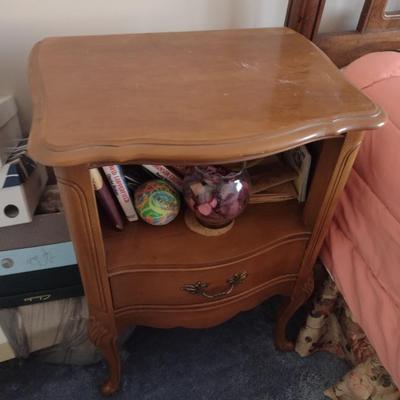 Wood Finish Beside Table