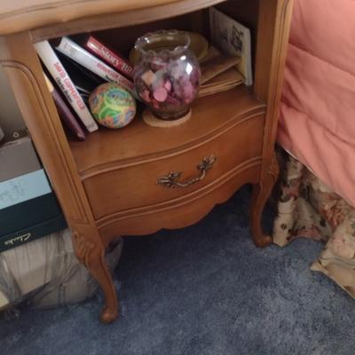 Wood Finish Beside Table
