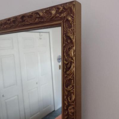 Gilded Composite Framed Wall Mirror