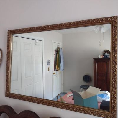 Gilded Composite Framed Wall Mirror