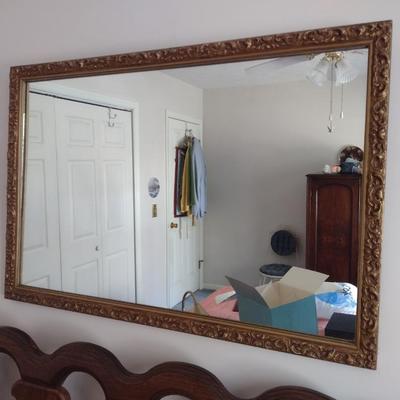 Gilded Composite Framed Wall Mirror