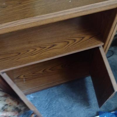 Wood Grain Finish Bedside Table