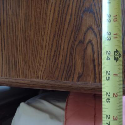 Wood Grain Finish Bedside Table