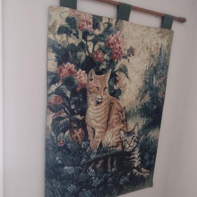 Cat Themed Wall Tapestry