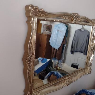 Composite Framed Formal Design Wall Mirror