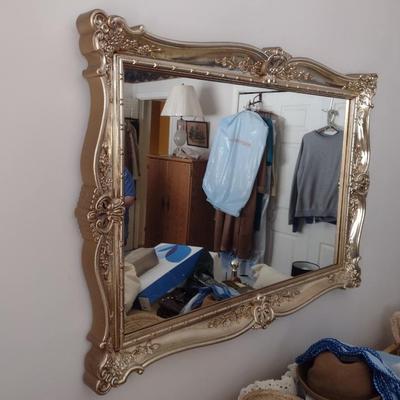 Composite Framed Formal Design Wall Mirror